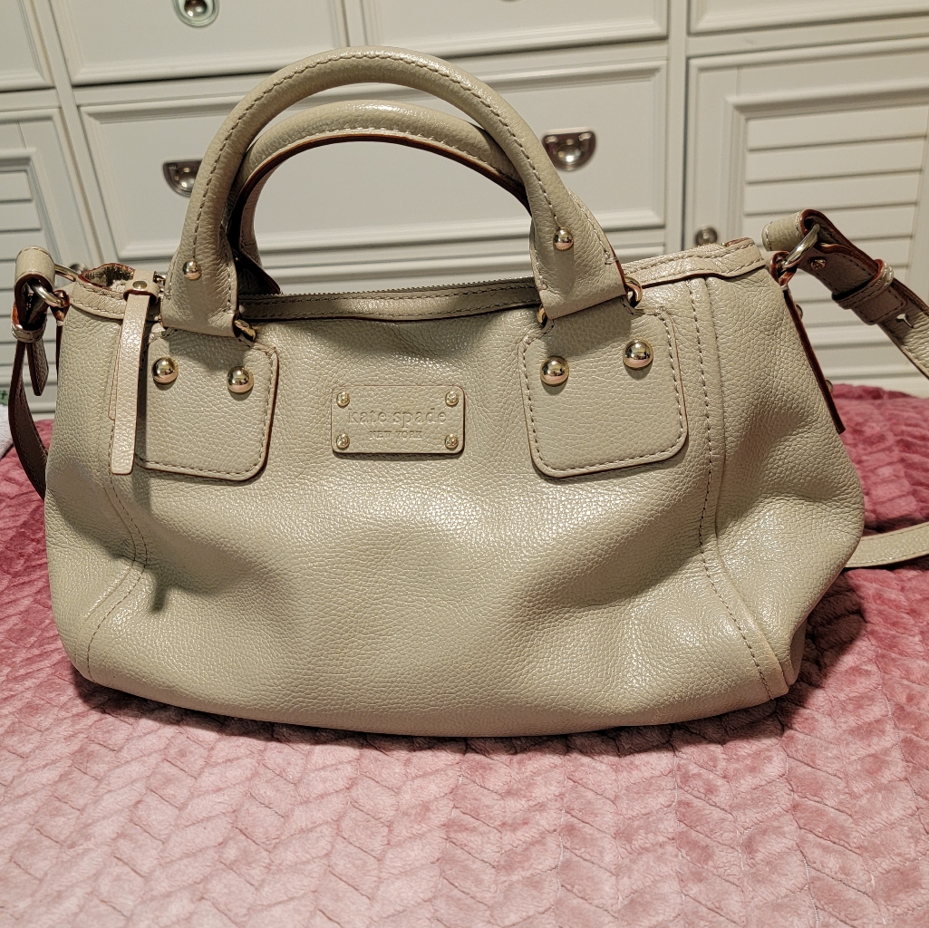 Kate Spade Grey Satchel Bag Purse
